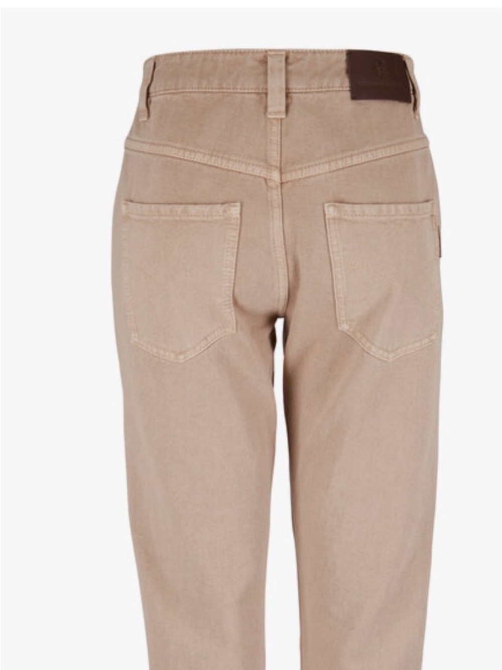 NWTs Brunello Cucinelli Beige Boyish  Denim Women's Jeans  size 10 $1395